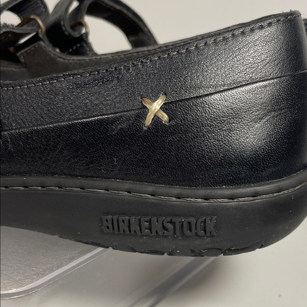 Birkenstock Black Leather Flats - Picture 13 of 16